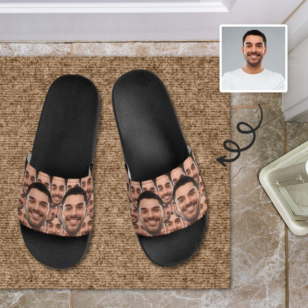 FacePajamas Sandals-2ML-SDS 36(230mm) Personalized Face Slippers Home Shoes Custom Photo Slide Sandals