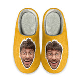 FacePajamas Slippers-2ML-ZD Adult / Yellow / XS Custom Big Face Multicolor Cotton Slippers for Adult&Kids Personalized Non-Slip Slippers Warm House Shoes