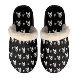 FacePajamas Slippers-2ML-ZD Black / XS Custom Face Fuzzy Slippers for Women and Men Personalized Photo Non-Slip Slippers Indoor Warm House Shoes