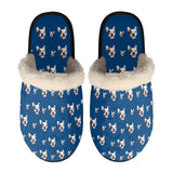 FacePajamas Slippers-2ML-ZD Blue / XS Custom Face Fuzzy Slippers for Women and Men Personalized Photo Non-Slip Slippers Indoor Warm House Shoes