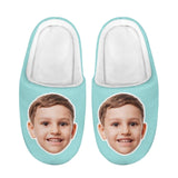 FacePajamas Slippers-2ML-ZD Custom Big Face Multicolor Cotton Slippers for Adult&Kids Personalized Non-Slip Slippers Warm House Shoes