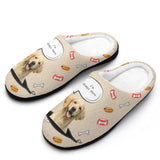 FacePajamas Slippers Custom Dog's Photo Always There All Over Print Cotton Slippers