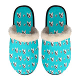 FacePajamas Slippers-2ML-ZD Green / XS Custom Face Fuzzy Slippers for Women and Men Personalized Photo Non-Slip Slippers Indoor Warm House Shoes