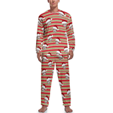 FacePajamas Pajama Men / S Custom Face Christmas Stripes Couple Matching Pajamas