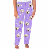 FacePajamas Pajama Shirt&Pants Purple Trousers / XS Custom Face Kids' All Over Print Pajama Top & Trousers Multiple Colors Pet Personalized Long Pajama Set