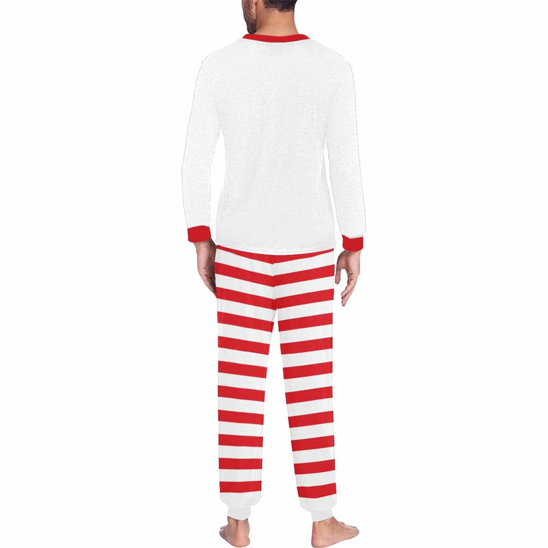 FacePajamas Pajama [TikTok Hot Selling]Custom Photo Valentine's Day Couple Matching Pajamas Personalized Photo Long Sleeve Pajamas Set