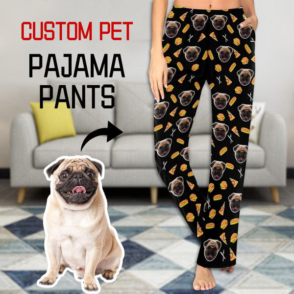 FacePajamas Pajama Pants XS Custom Face Pajama Pants Dog Face Sleepwear for  Women