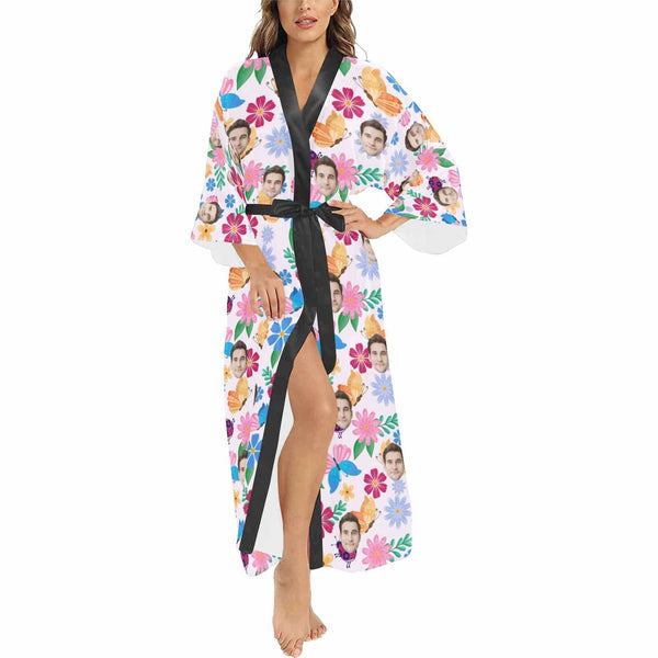 FacePajamas T-Shirts 20230922-´÷Àֿµ-2  Women&#039;s Long Kimono Robe