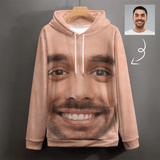 FacePajamas Hoodie-2WH-SDS Big Face / S Custom Face Hoodie Design Personalized Cat Seamless Big Face Unisex Loose Hoodie Custom Large Size Hooded Pullover