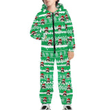 FacePajamas Pajama Adult Onesie Big Kid / 8-9Y [Thick Soft Fabric] Funny Flannel Fleece Adult Onesie Pajamas Custom Face Christmas Jumpsuit Homewear
