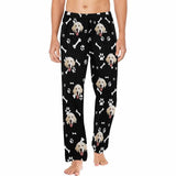 FacePajamas Pajama Pants Black / S Custom Face Pajama Pants Dog Smiley Face Sleepwear for Men