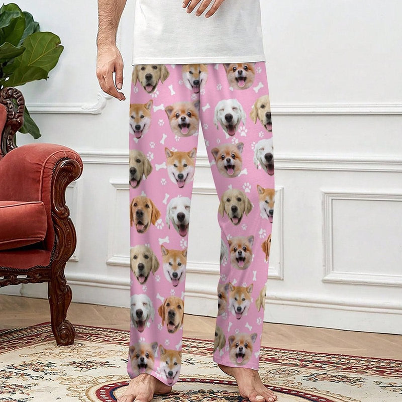 FacePajamas Pajama Pants& Bandana-2ML-SDS Christmas Flash Sale-Custom Dog Face Slumber Party Unisex Long Pajama Pants Best Christmas Gifts for Pet Lovers