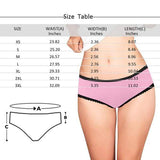 FacePajamas Mix Women Underwear Christmas Sale Personalized Gift Undies Custom Face Tongue Women's High-cut Briefs Valentine's Day Gift For Her