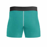 FacePajamas Men Underwear Custom Boxers Personalized Green Underwear with Face Zipper Open Custom Men's Boxer Briefs