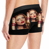 FacePajamas Women Underwear Custom Couple Matching Briefs with Face Personalized Photo Underwear Made For Couple Valentine's Day Gift