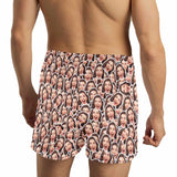FacePajamas Men Underwear-shorts Custom Face All Boxer Shorts Pure Cotton Shorts for Men