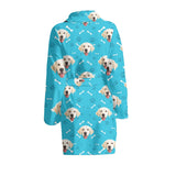 FacePajamas Pajama Bathrobe-2ML-ZD Custom Face Dog Smiley Face Women's Summer Bathrobe Gifts for Her