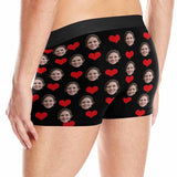 FacePajamas Men Underwear Custom Face Gift Love You Men's Boxer Briefs Made for You Custom Underwear Unique Valentine's Day Gift