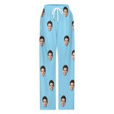 FacePajamas Pajama Pants& Bandana-2ML-SDS Custom Face Long Pajama Pants and Pet Dog Bandana