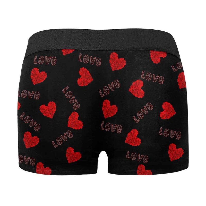 FacePajamas Men Underwear Custom Face Love Men's Boxer Briefs  Personalized Boxers Unlimited Rides Underwear Customized Valentine Gift for Husband