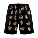 FacePajamas Custom Face Men's Pajama Shorts Personalized Best Dad Sleepwear Shorts