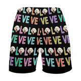FacePajamas Pajama Shorts Custom Face Men's Pajama Shorts Personalized Colorful Love Sleepwear Shorts