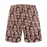 FacePajamas Pajama Shorts Custom Face Men's Pajama Shorts Personalized Face Sleepwear Shorts