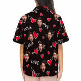 FacePajamas Custom Face Pajama Top Love Heart Loungewear for Women