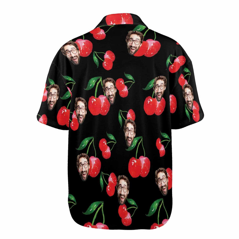 FacePajamas Pajama Tops Custom Face Pajama Top Red Cherry Loungewear for Women