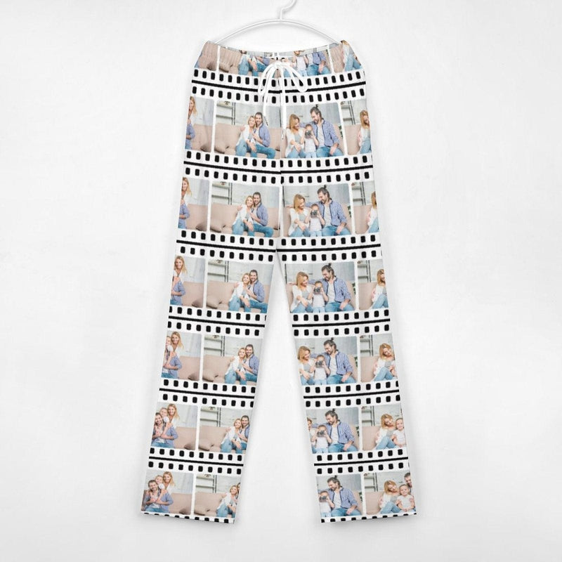 FacePajamas Pajama Pants& Bandana-2ML-SDS Custom Family Photo Long Pajama Pants and Pet Dog Bandana