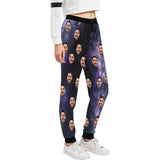 FacePajamas Hoodie-Full Zip Custom Girlfriend Face Galaxy Explosion Men's All Over Print Full Zip Hoodie & Sweatpants