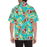 FacePajamas Hawaiian Shirt Custom Image Hawaiian Shirt with Photo Flower Pineapple Unisex & Teenage Hawaiian Shirt