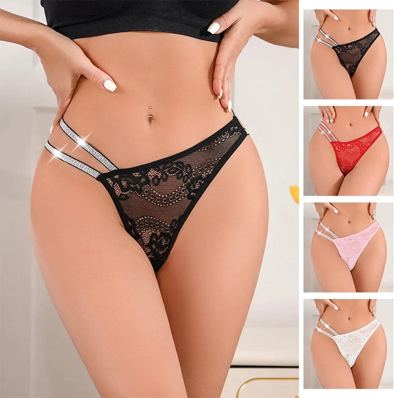FacePajamas Women Underwear-SMT Custom Name Thong Panty with Customized Name Sexy Girls Personalized Strings for Women Hotwife Panties Lingerie Underwear Tanga