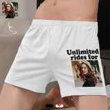 FacePajamas Men Underwear-shorts Custom Photo Unlimited Rides for Boxer Shorts Pure Cotton Shorts for Men