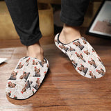 FacePajamas Slippers For Men / S Seamless Custom Couple Photo All Over Print Personalized Non-Slip Cotton Slippers For Couple Girlfriend Boyfriend