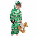 FacePajamas Pajama Adult Onesie Little Kid / 2-3Y [Thick Soft Fabric] Funny Flannel Fleece Adult Onesie Pajamas Custom Face Christmas Jumpsuit Homewear
