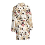 FacePajamas Pajama Bathrobe-2ML-ZD one size Custom Face Dog Smiley Face Women's Summer Bathrobe Gifts for Her