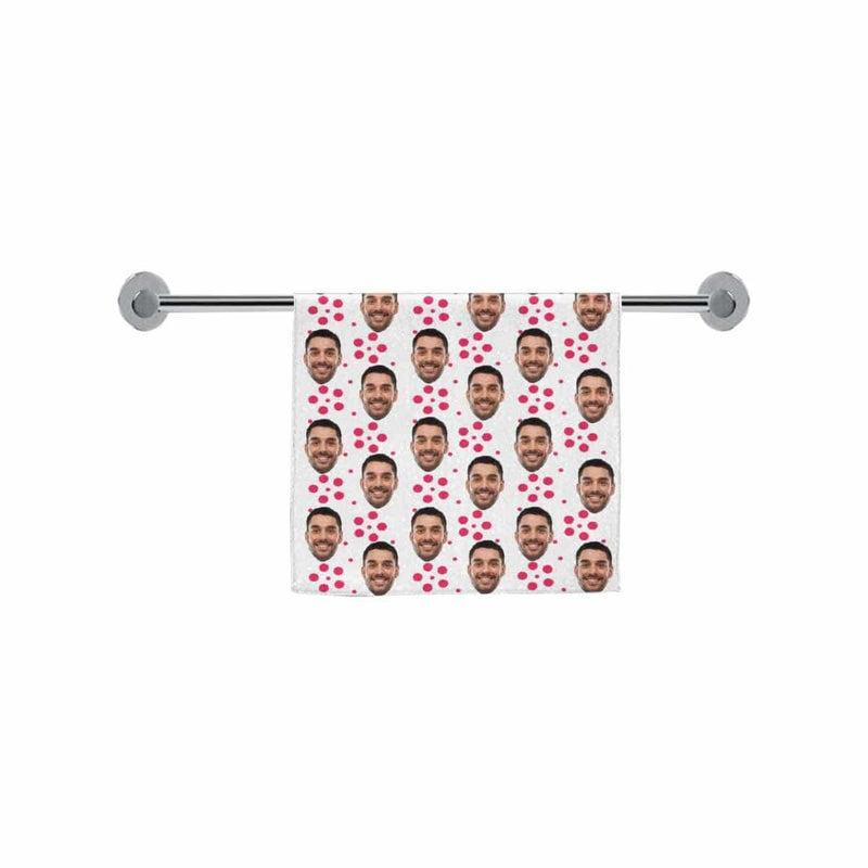FacePajamas Towel One Size Custom Face Red and White Towels