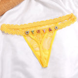 FacePajamas Women Underwear-1YN-SMT Personality Cute Sexy Custom Name Letter Women Lace Panties G String Briefs Mesh Thong Low Waist Intimates Gift(DHL is not supported)