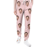 FacePajamas Sweatpants-2WH-SDS Pink / S Custom Face Multicolor Sweatpants Unisex Personalized Closed Bottom Casual Joggers