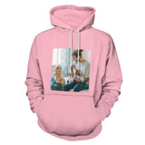 FacePajamas Hoodie-2WH-SDS Pink / S Custom Photo Plus Size Hoodie with Pictures on It Black?Hoodie?with?Design Personalized Face Unisex Loose Hoodie Custom Top Outfits