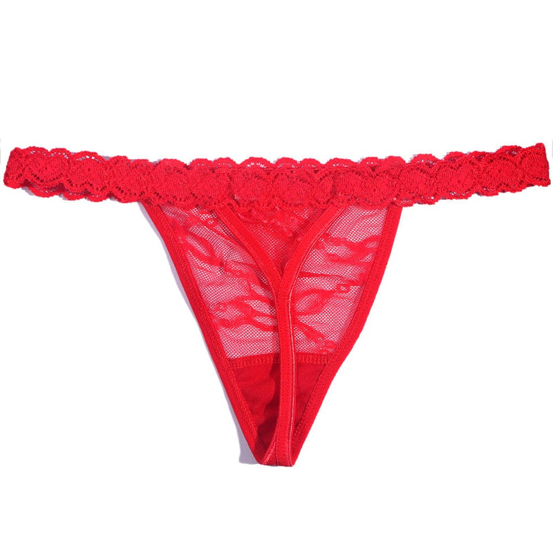 FacePajamas Women Underwear-1YN-SMT Red Personality Cute Sexy Custom Name Letter Women Lace Panties G String Briefs Mesh Thong Low Waist Intimates Gift(DHL is not supported)