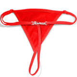 FacePajamas Women Underwear-1YN-SMT Red Personalized DIY Name Alphabet Underwear Waist Body Jewelry Women G-String Panties Body Chain Valentine's Day Gift(Production 7 Days)