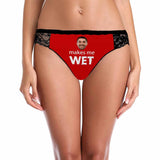 FacePajamas Women Underwear Red / XS #Tiktok Best Panties Custom?Womens?Panties Wet Underwear Personalized Face Sexy Panties Women's Lace Panty