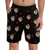 FacePajamas Pajama Shorts S Custom Face Men's Pajama Shorts Personalized Love Sleepwear Shorts