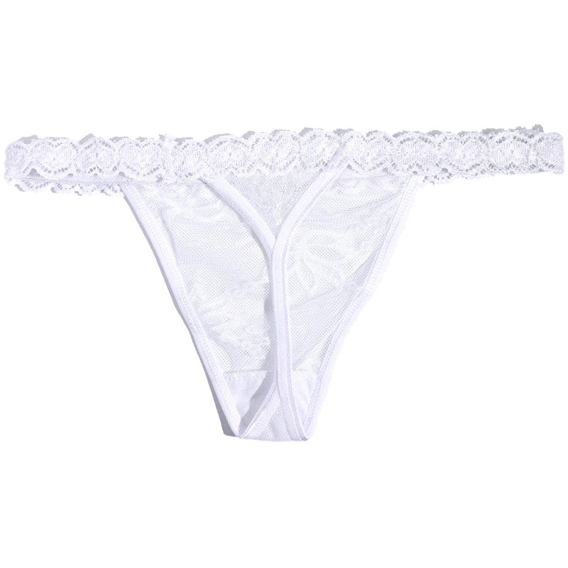 FacePajamas Women Underwear-1YN-SMT White Personality Cute Sexy Custom Name Letter Women Lace Panties G String Briefs Mesh Thong Low Waist Intimates Gift(DHL is not supported)