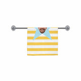 FacePajamas Towel Yellow Custom Face Color Stripes Star Towel