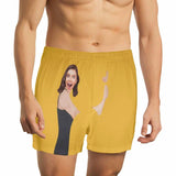 FacePajamas Men Underwear-shorts Yellow / S Custom Face Hug My Treasure Multicolor Boxer Shorts Pure Cotton Shorts for Men