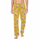 FacePajamas Pajama Pants Yellow / S Custom Face Pajama Pants Dog Smiley Face Sleepwear for Men
