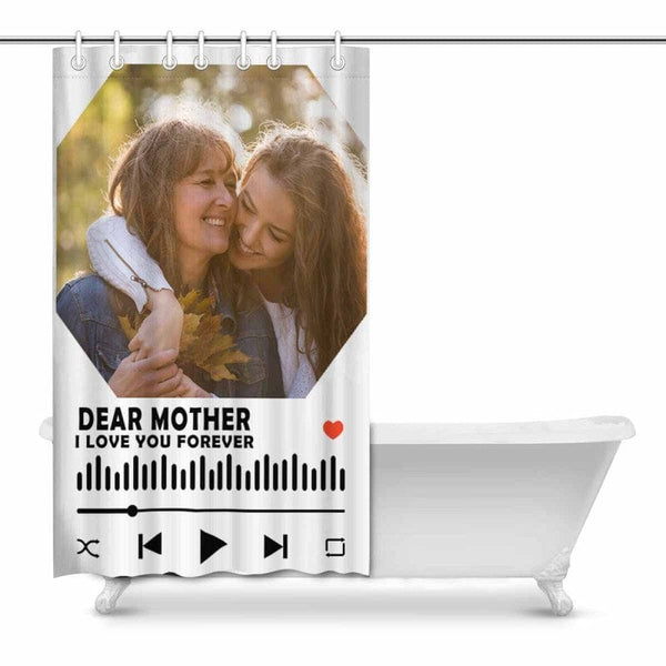 YesCustom Shower Curtain One Size Custom Photo Dear Mother Shower Curtain 48" x72"